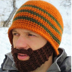 Hand Knitted Beard Hat